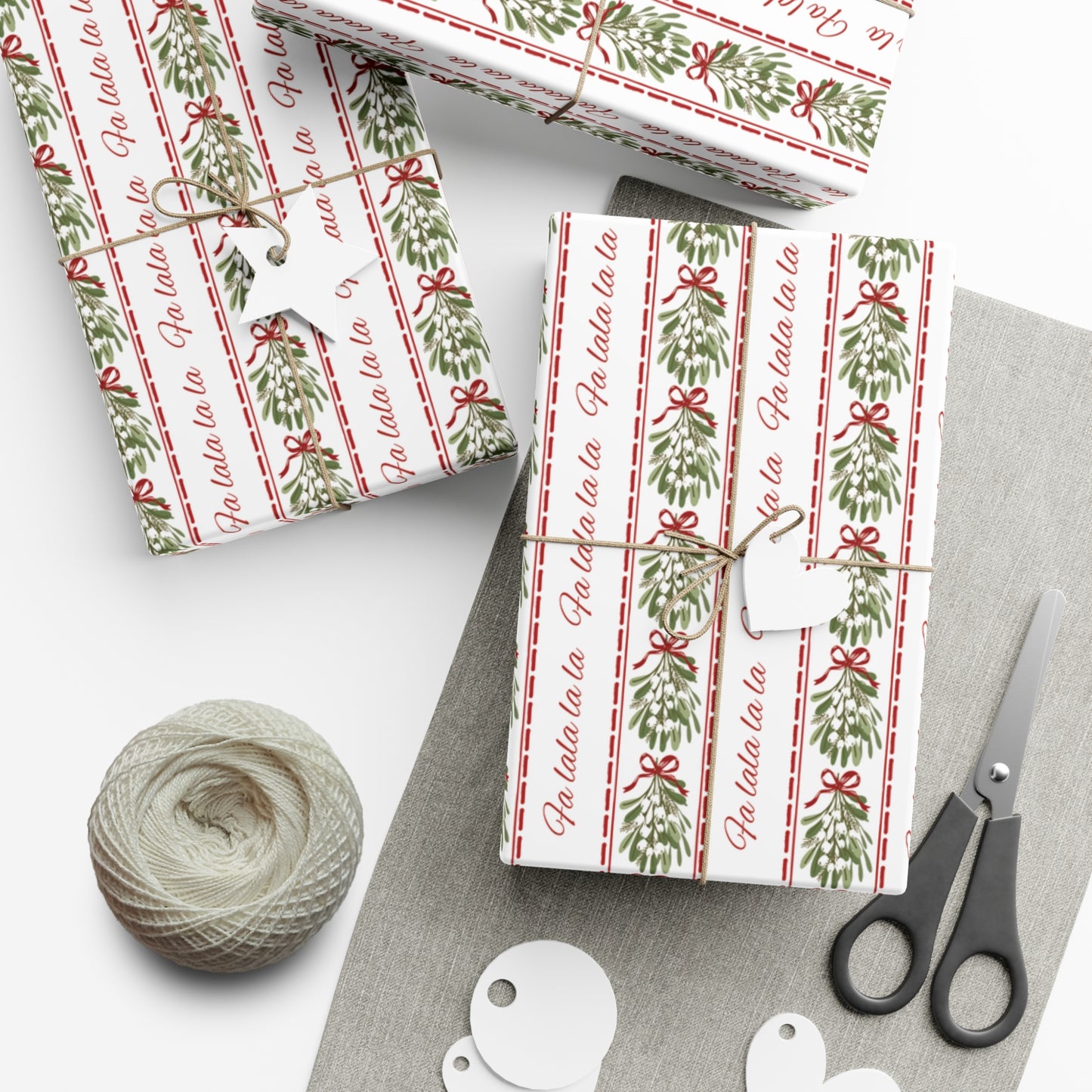 Christmas Mistletoe Wrapping paper