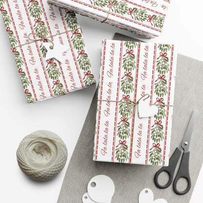 Christmas Mistletoe Wrapping paper