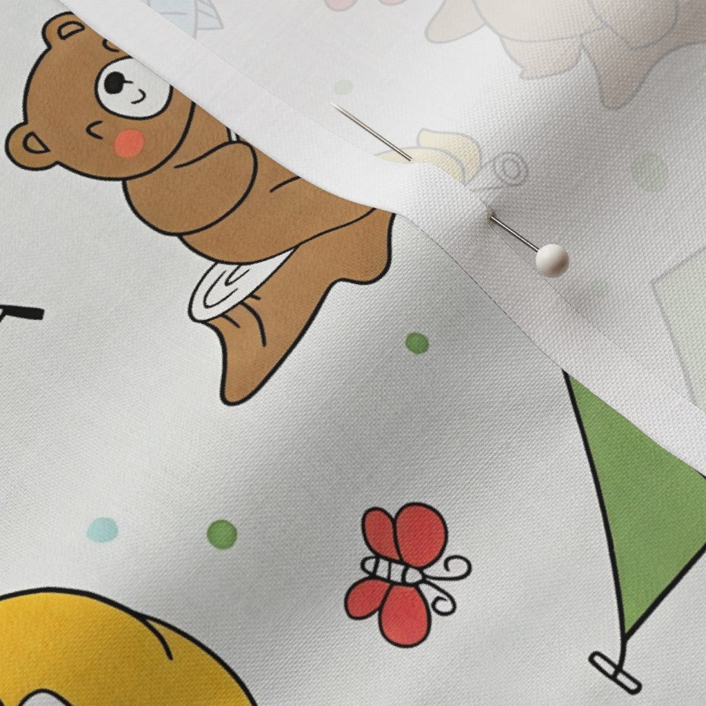 Kids Camping Bear Premium Combed Pima Cotton