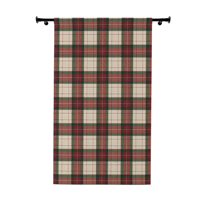Christmas Tartan Plaid Window Curtain, Premium Blackout Window Curtains (1 Piece), Christmas Home Decor, Holiday Home, Ralph Lauren Inspired