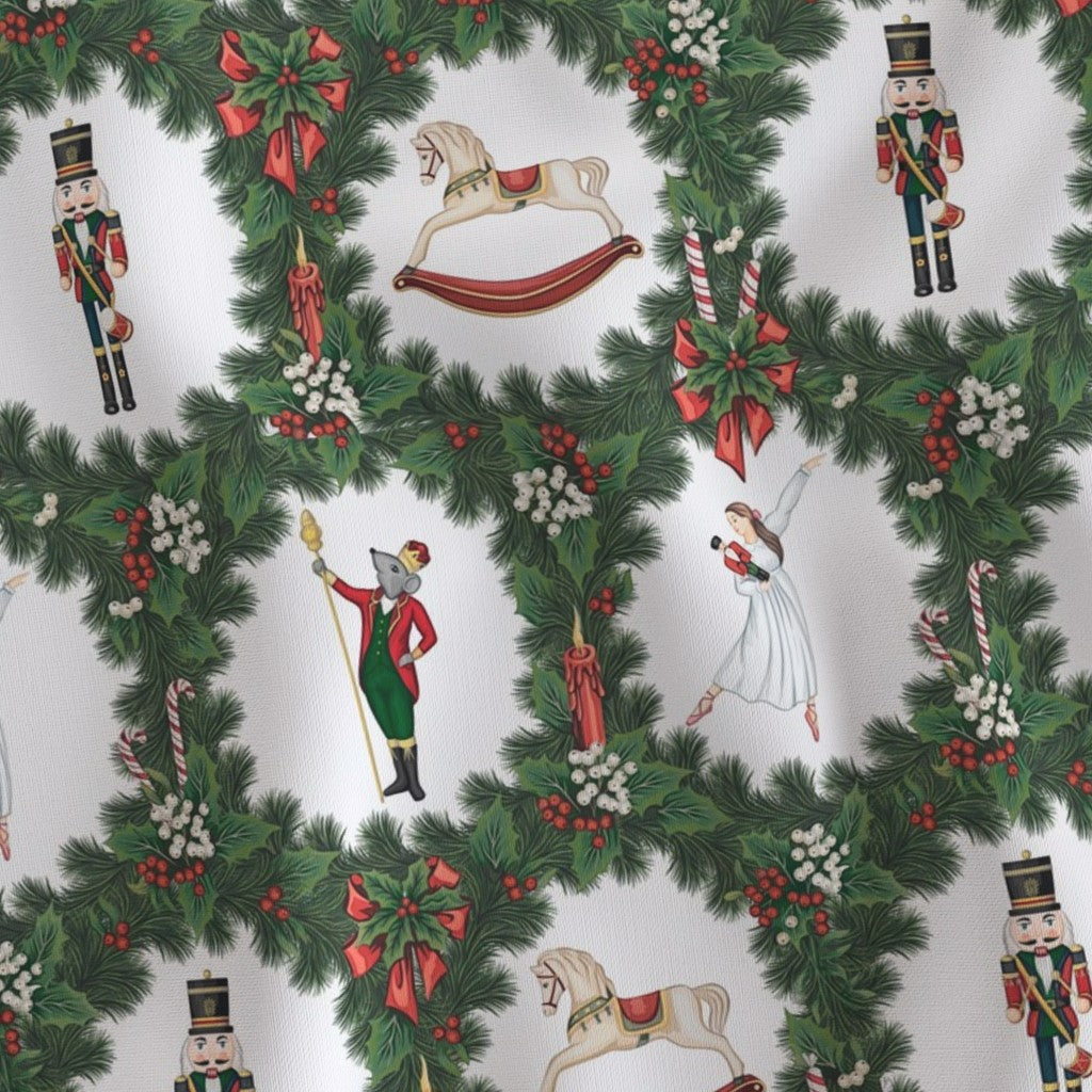 Nutcracker Christmas Wreath Comforter