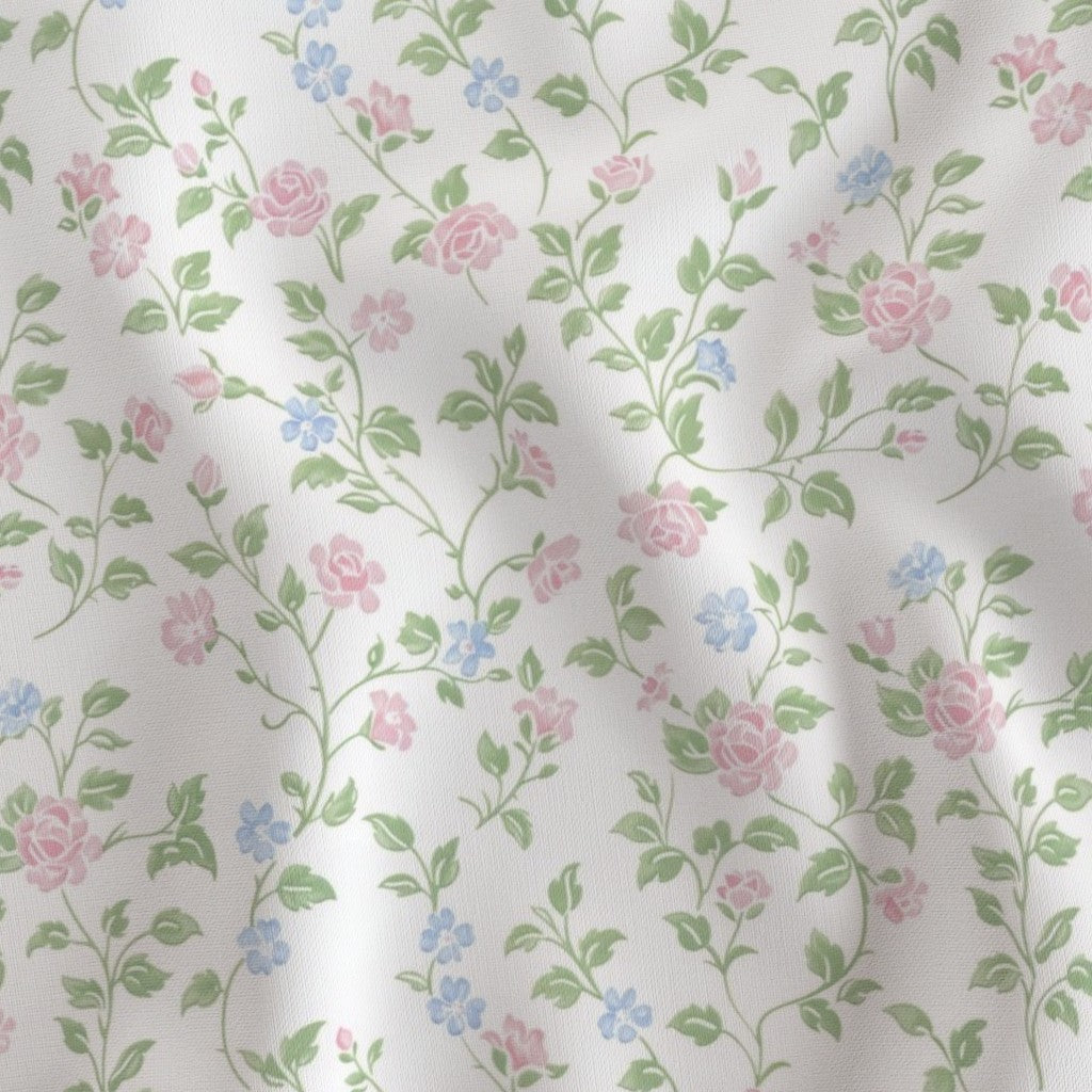 Floral Combed Pima Cotton Fabric