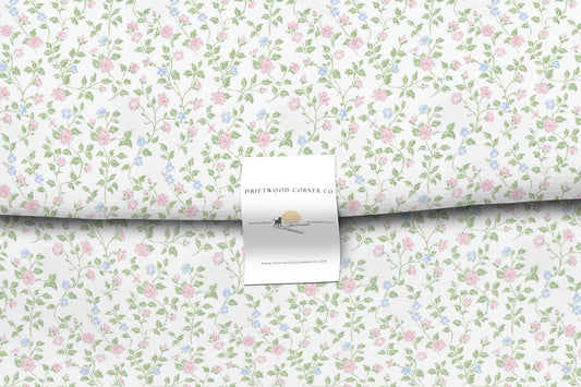 Floral Combed Pima Cotton Fabric