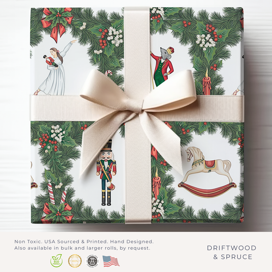 Luxury dark green nutcracker scene