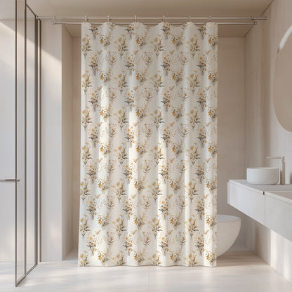 Fall Botanical Shower Curtain