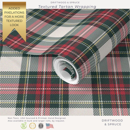 Ralph Lauren Inspired Tartan Christmas Wrapping