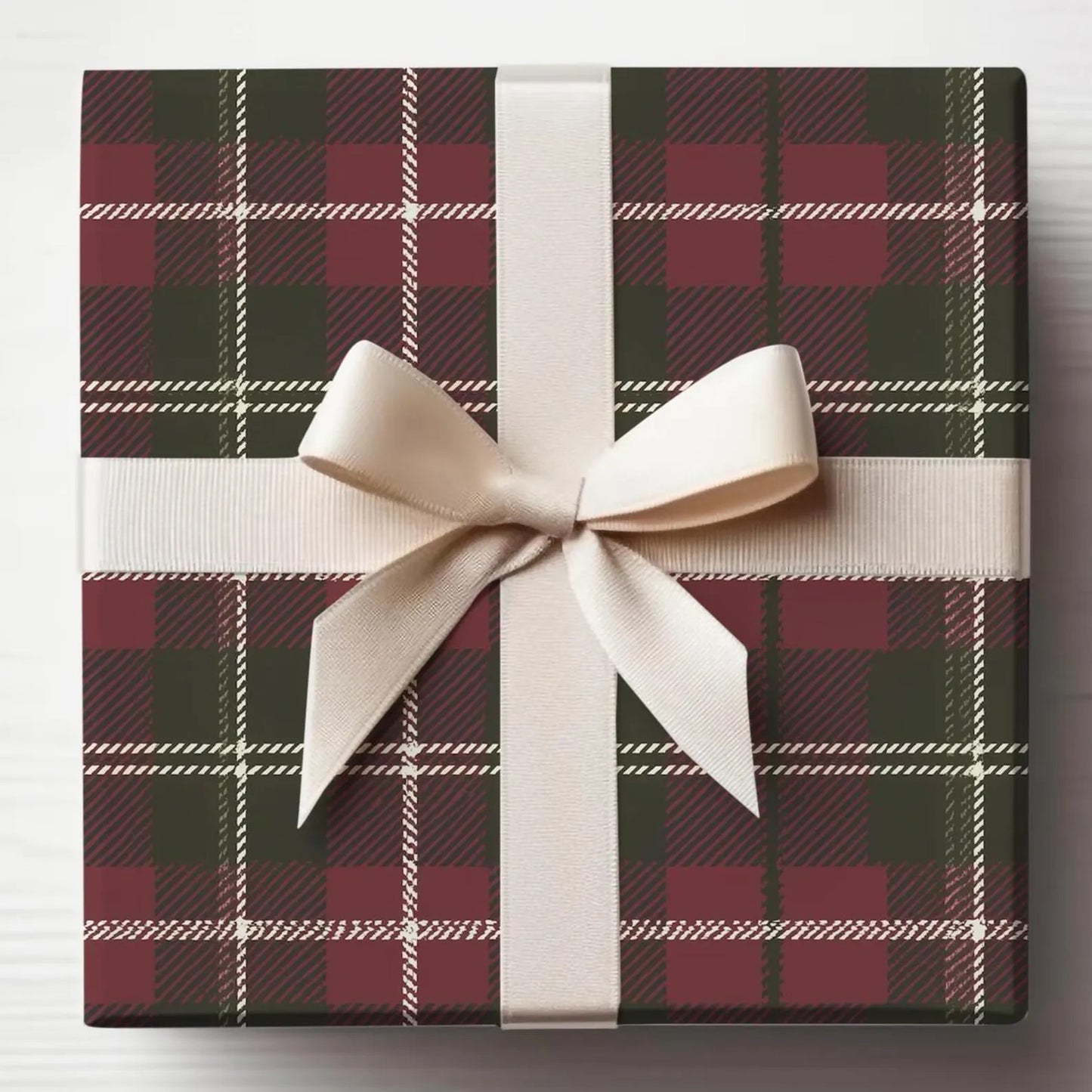 Ralph Lauren Inspired Christmas, Tartan Plaid Wrapping