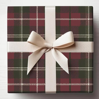 Ralph Lauren Inspired Christmas, Tartan Plaid Wrapping