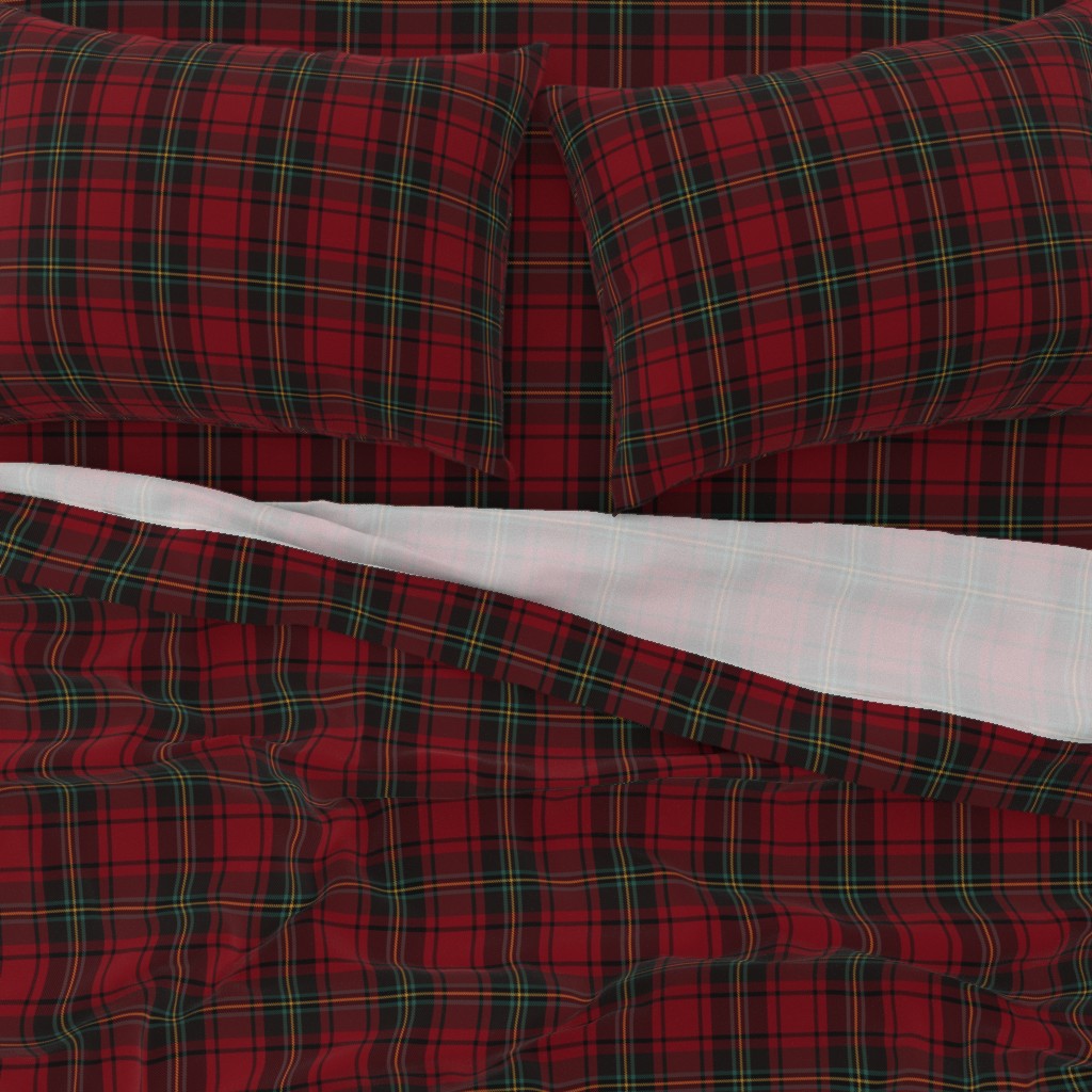 Christmas Tartan Plaid Premium Italian Cotton Sateen Sheet Set: Classic, Timeless Sophisticated Christmas Bedding
