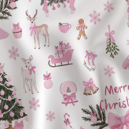 Pink Christmas Comforter
