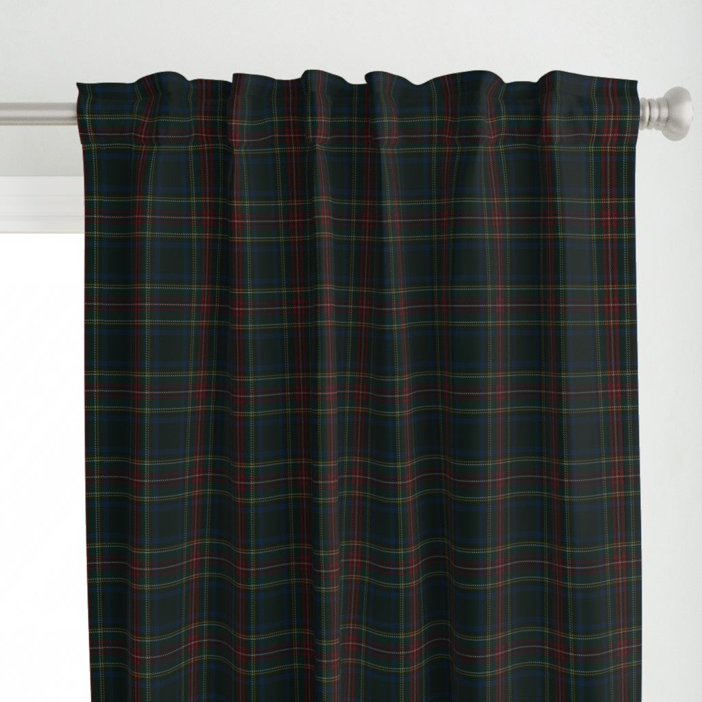 Christmas Tartan Plaid Window Curtain, Premium Blackout Window Curtains (1 Piece), Christmas Home Decor, Holiday Home, Ralph Lauren Inspired