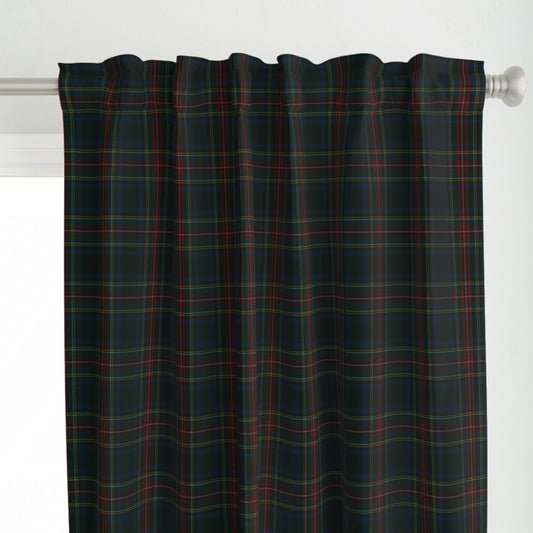 Christmas Tartan Plaid Window Curtain, Premium Blackout Window Curtains (1 Piece), Christmas Home Decor, Holiday Home, Ralph Lauren Inspired