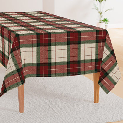 Christmas Tablecloth, Ralph Lauren Inspired Tartan, Holiday, Farmhouse Decor, Classic Dining