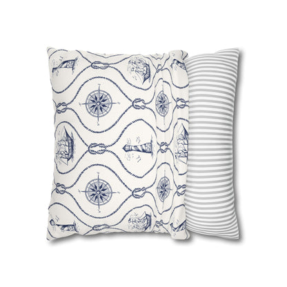 Nautical Summer Pillow Cover, Summer Home Decor, Boat House, Beach House, Marina