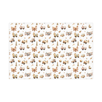 Baby Toy Train Wrapping Paper