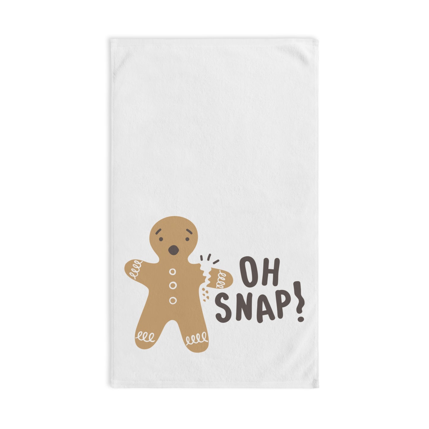 Gingerbread Man, Oh Snap, Christmas Hand Towel