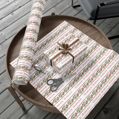 Christmas Mistletoe Wrapping paper