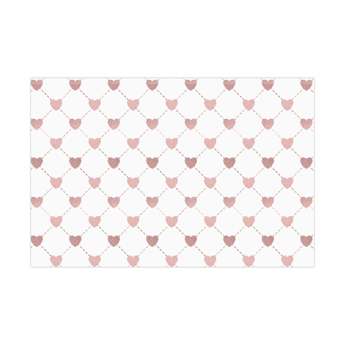 Pink Hearts Wrapping Paper