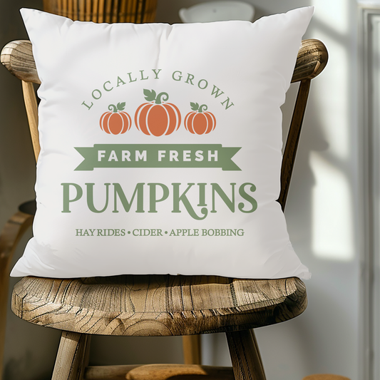 Fall Pumpkin Patch Pillow Cover