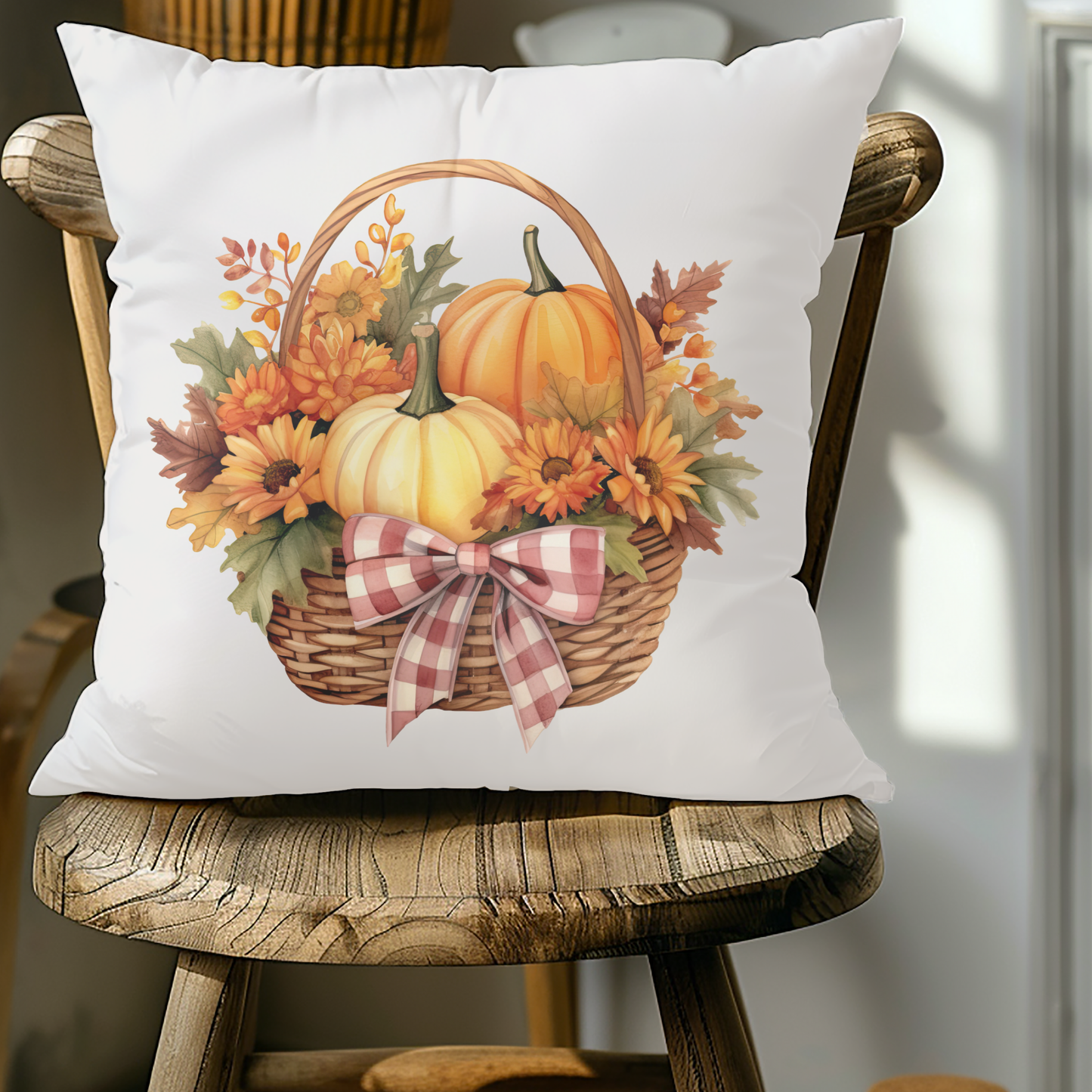 Fall Wheelbarrow Pillow Cover