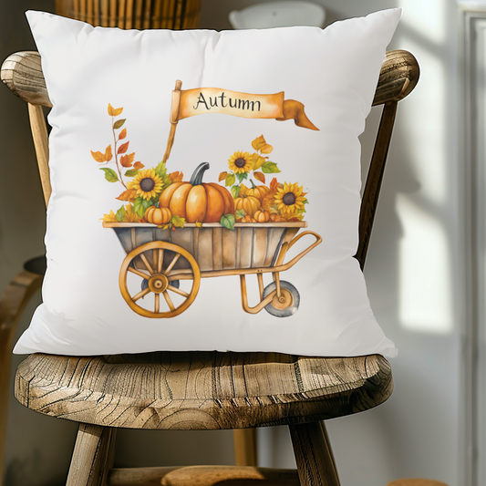 Fall Wheelbarrow Pillow Cover