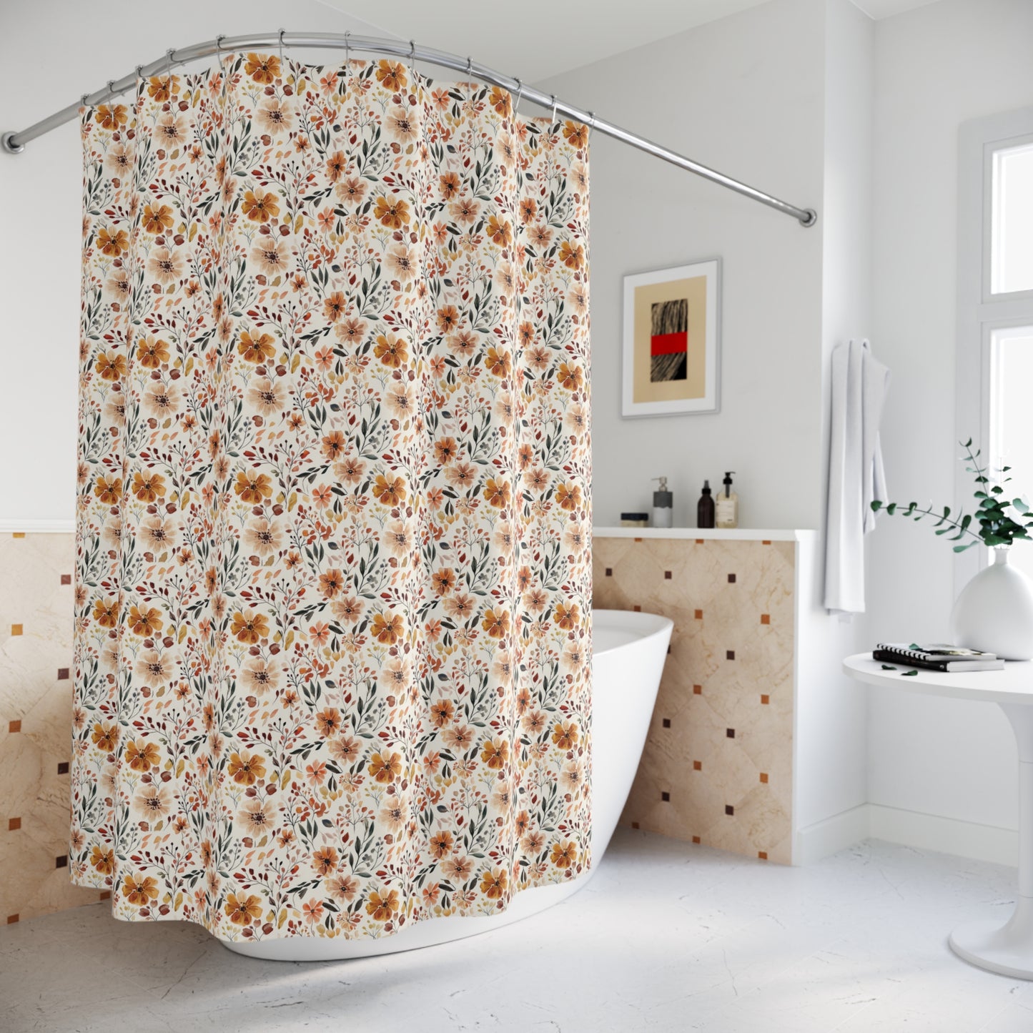 Fall Botanical Shower Curtain