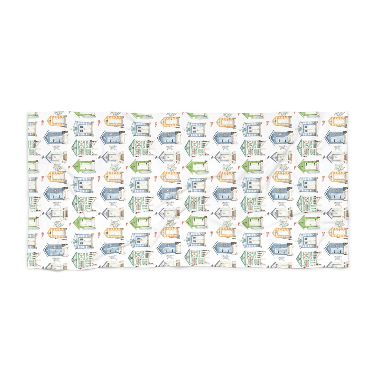 Summer Beach Hut Towel