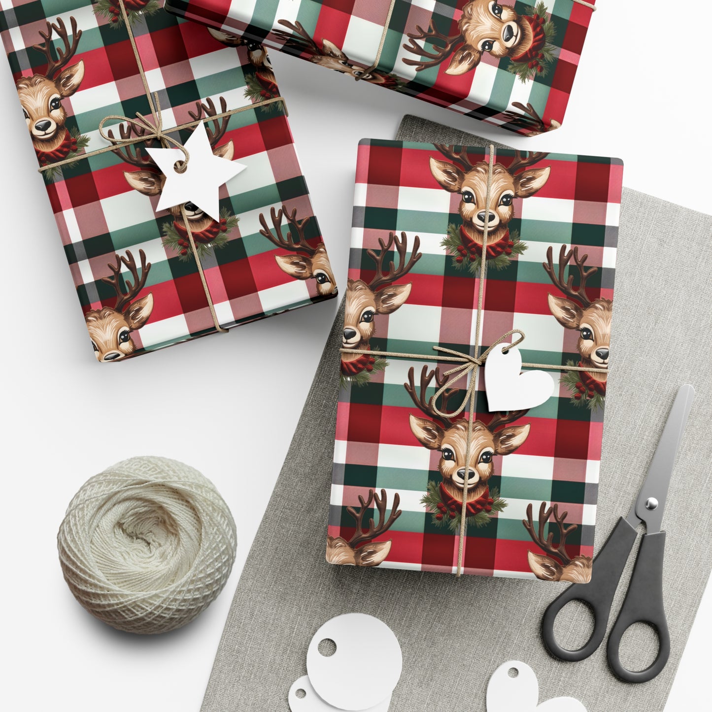 Christmas Reindeer Gift Wrap