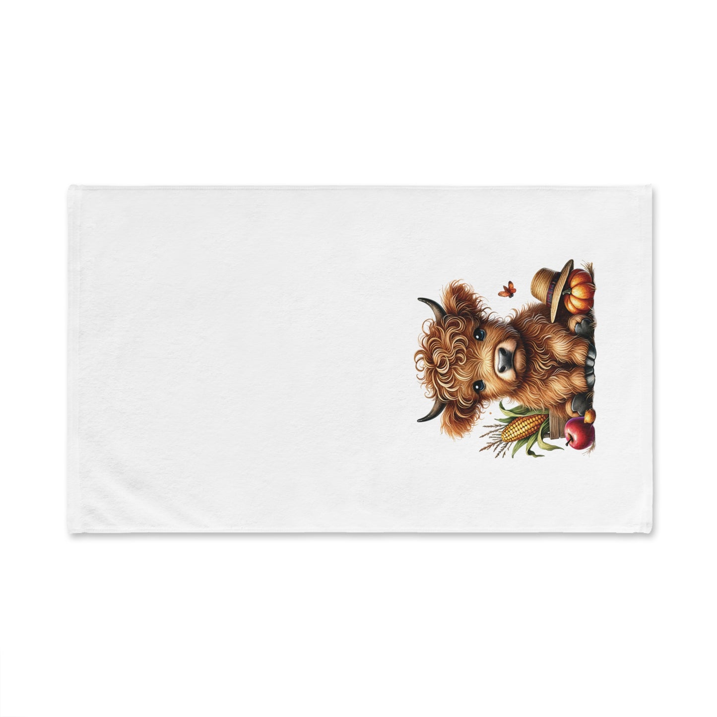 Highland Cow Fall Hand Towel