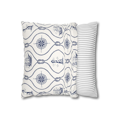 Nautical Summer Pillow Cover, Summer Home Decor, Boat House, Beach House, Marina