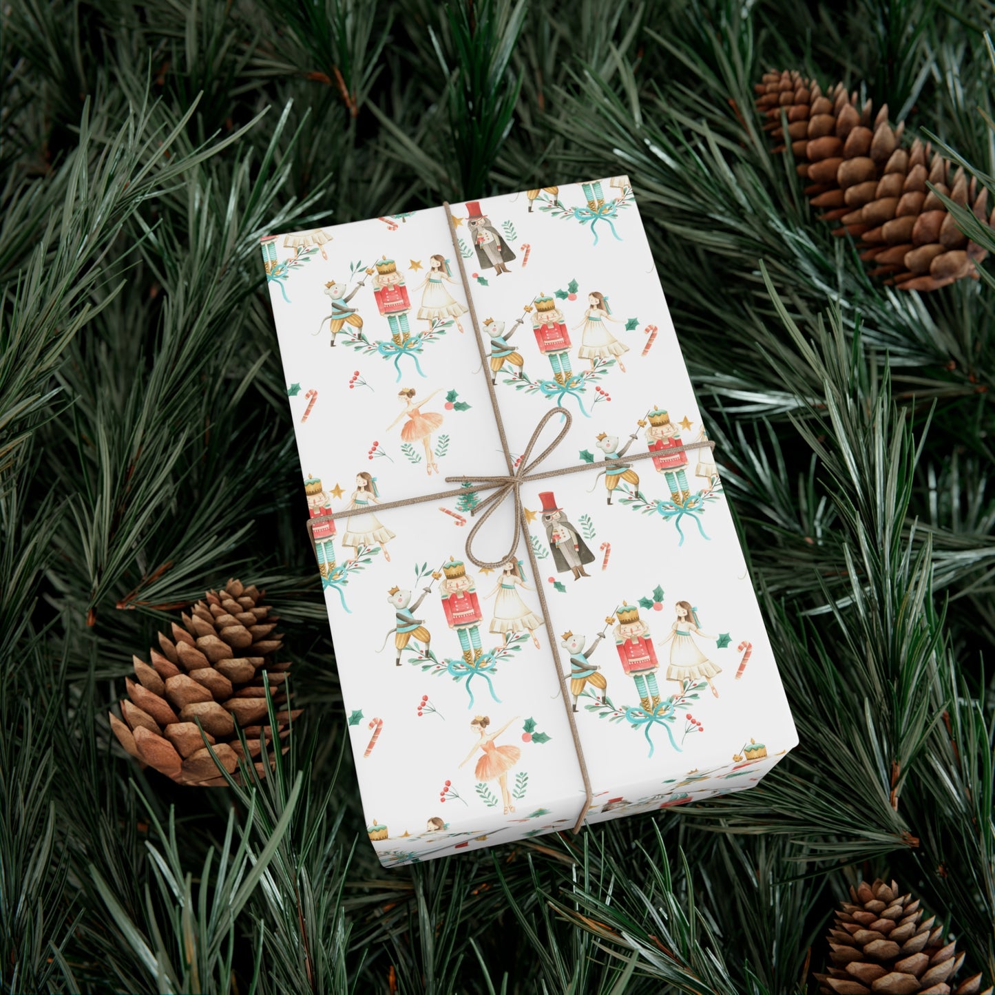 Watercolor Nutcracker Christmas Wrapping Paper