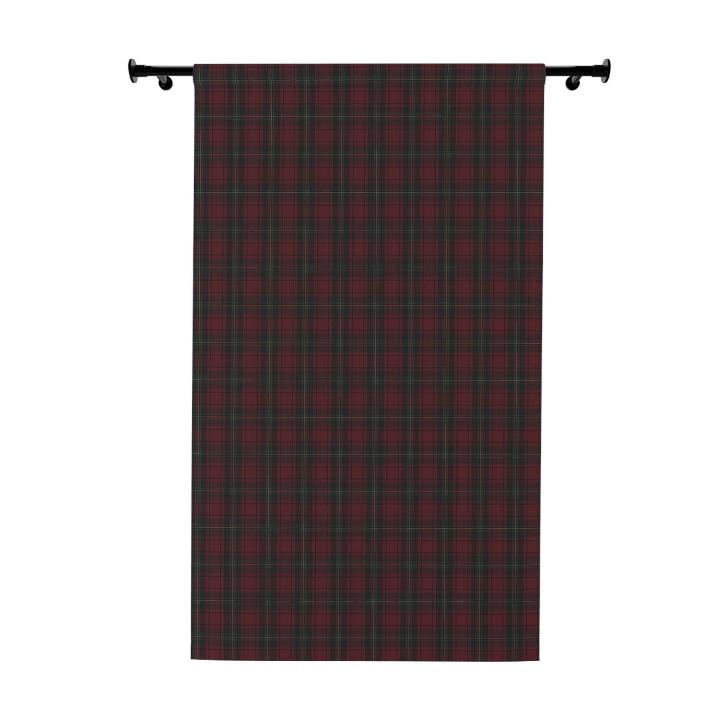 Christmas Tartan Plaid Window Curtain, Premium Blackout Window Curtains (1 Piece), Christmas Home Decor, Holiday Home, Ralph Lauren Inspired
