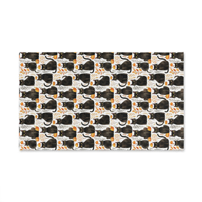 Fall Cat Hand Towel
