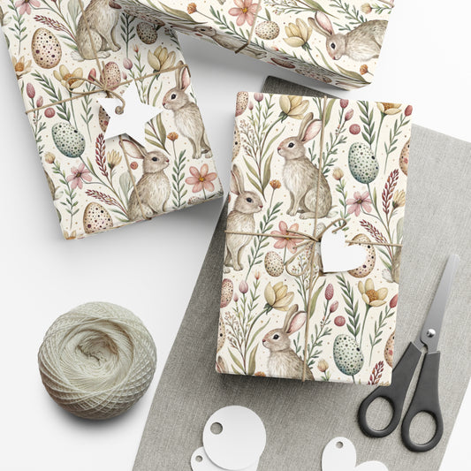 Easter Wrapping Paper, Easter Rabbits Gift Wrap, Wrapping Paper, Easter Gift, Easter Basket, Easter Bunny
