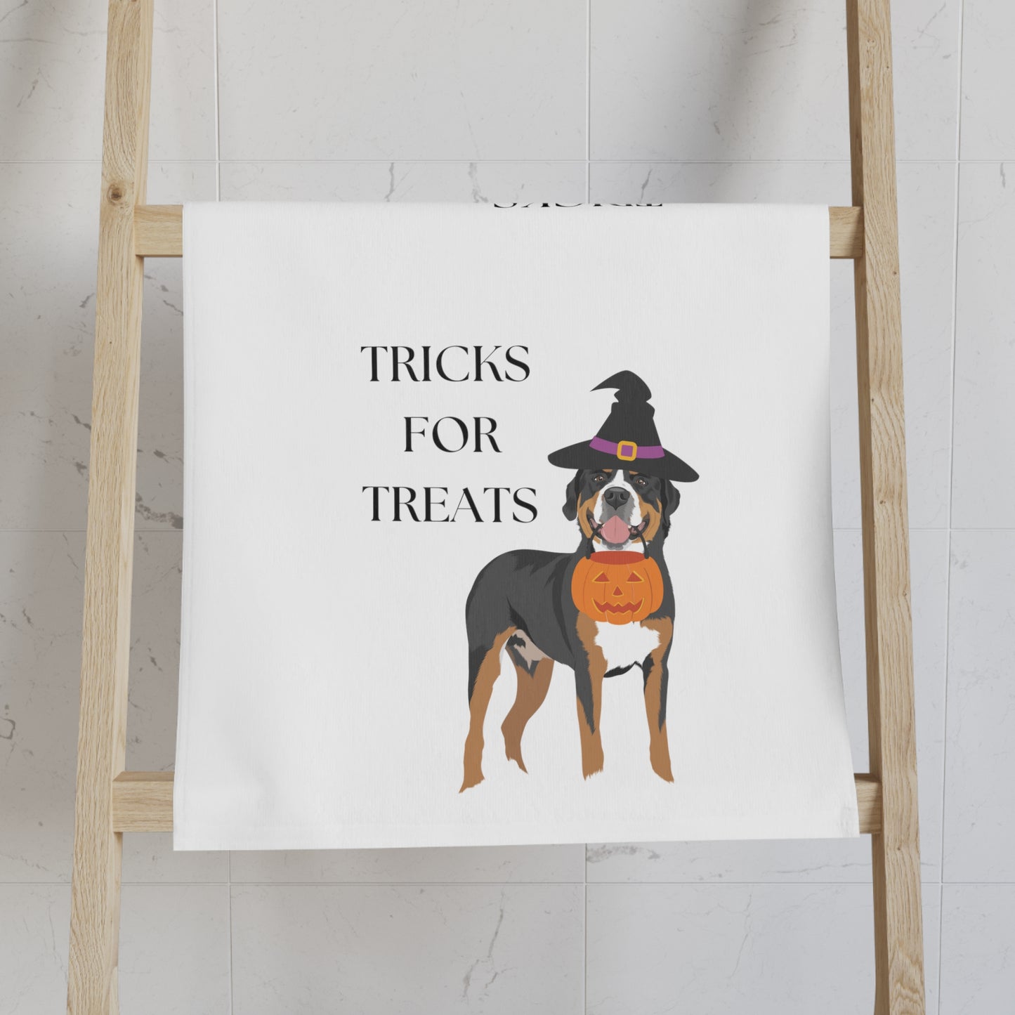 Swissy Tricks for Treats Kitchen Towel