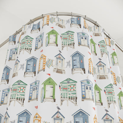 Summer Beach Hut Shower Curtain