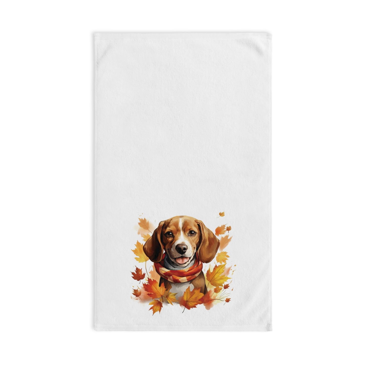 Beagle Fall Hand Towel