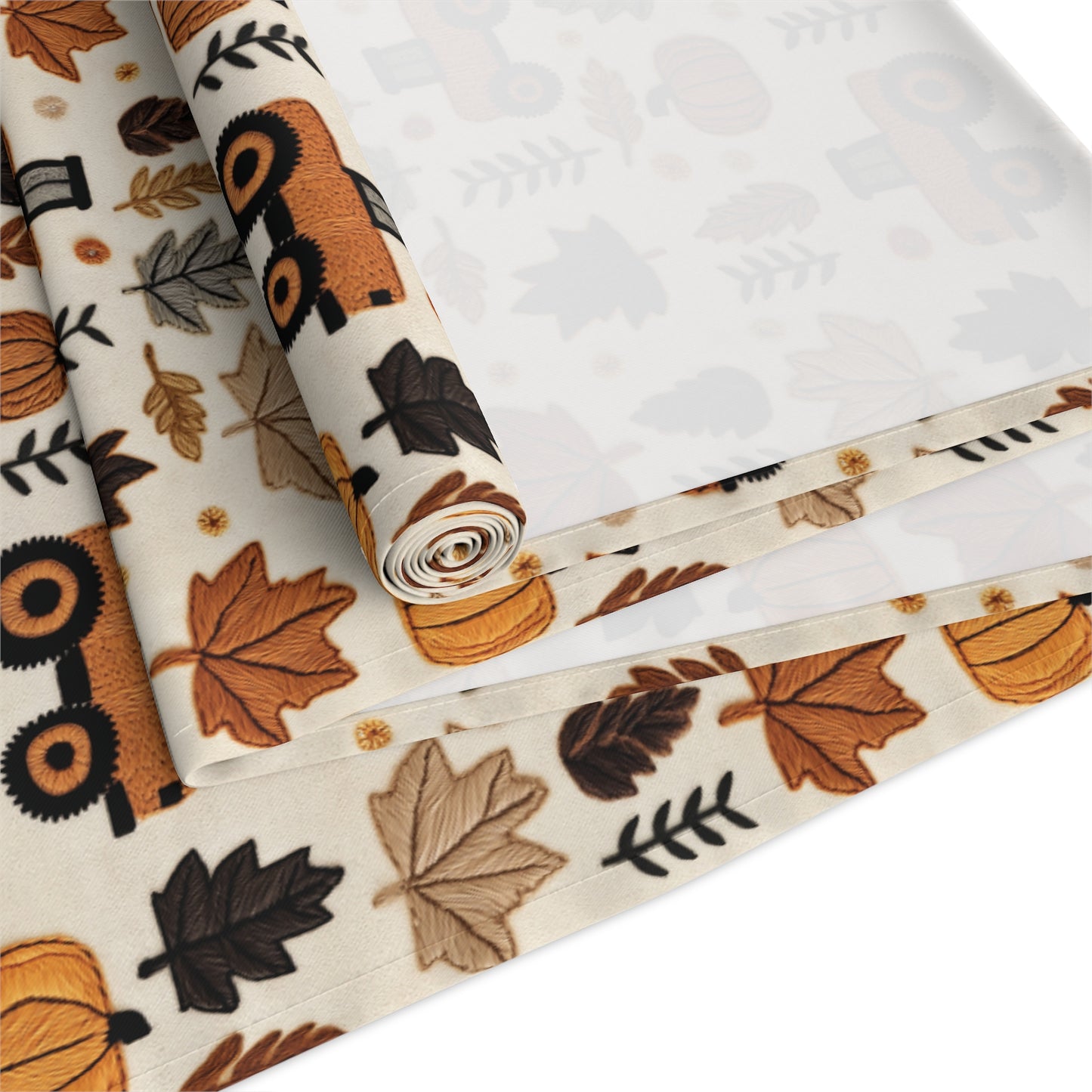 Fall Tractor Pumpkin Table Runner