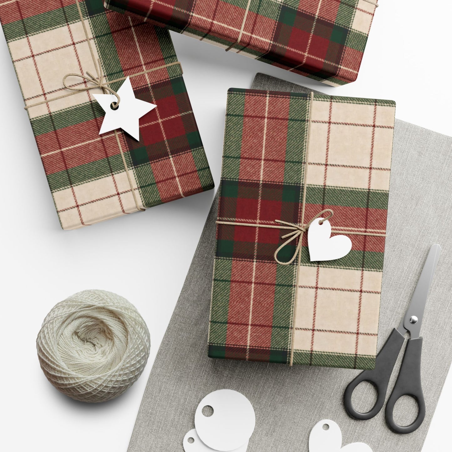 Ralph Lauren Inspired Christmas, Tartan Plaid Wrapping