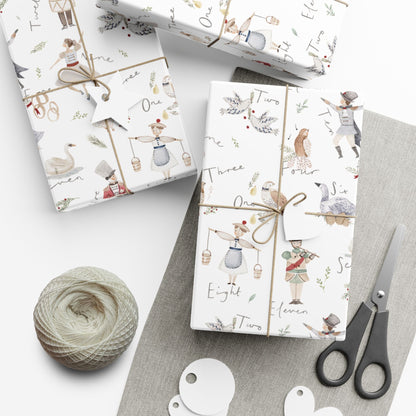 12 Days of Christmas Wrapping Paper
