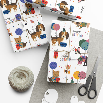 Birthday Dog Wrapping Paper