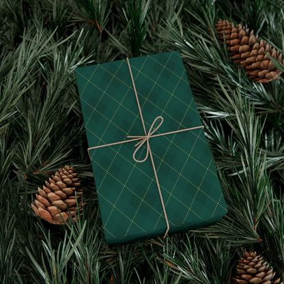 Christmas Luxury Argyle Print Wrapping