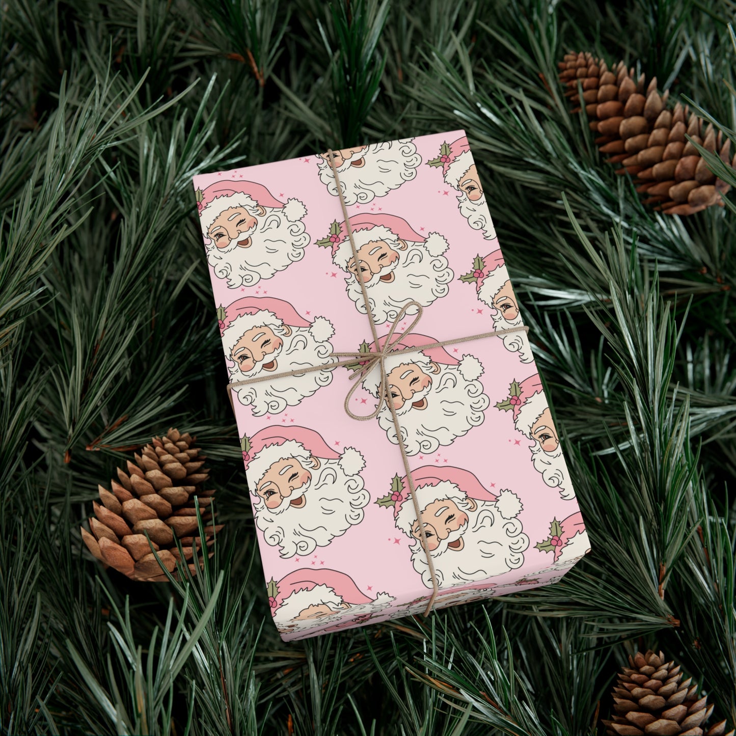 Pink Retro Santa