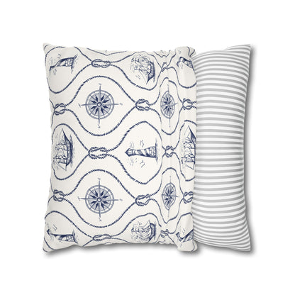Nautical Summer Pillow Cover, Summer Home Decor, Boat House, Beach House, Marina