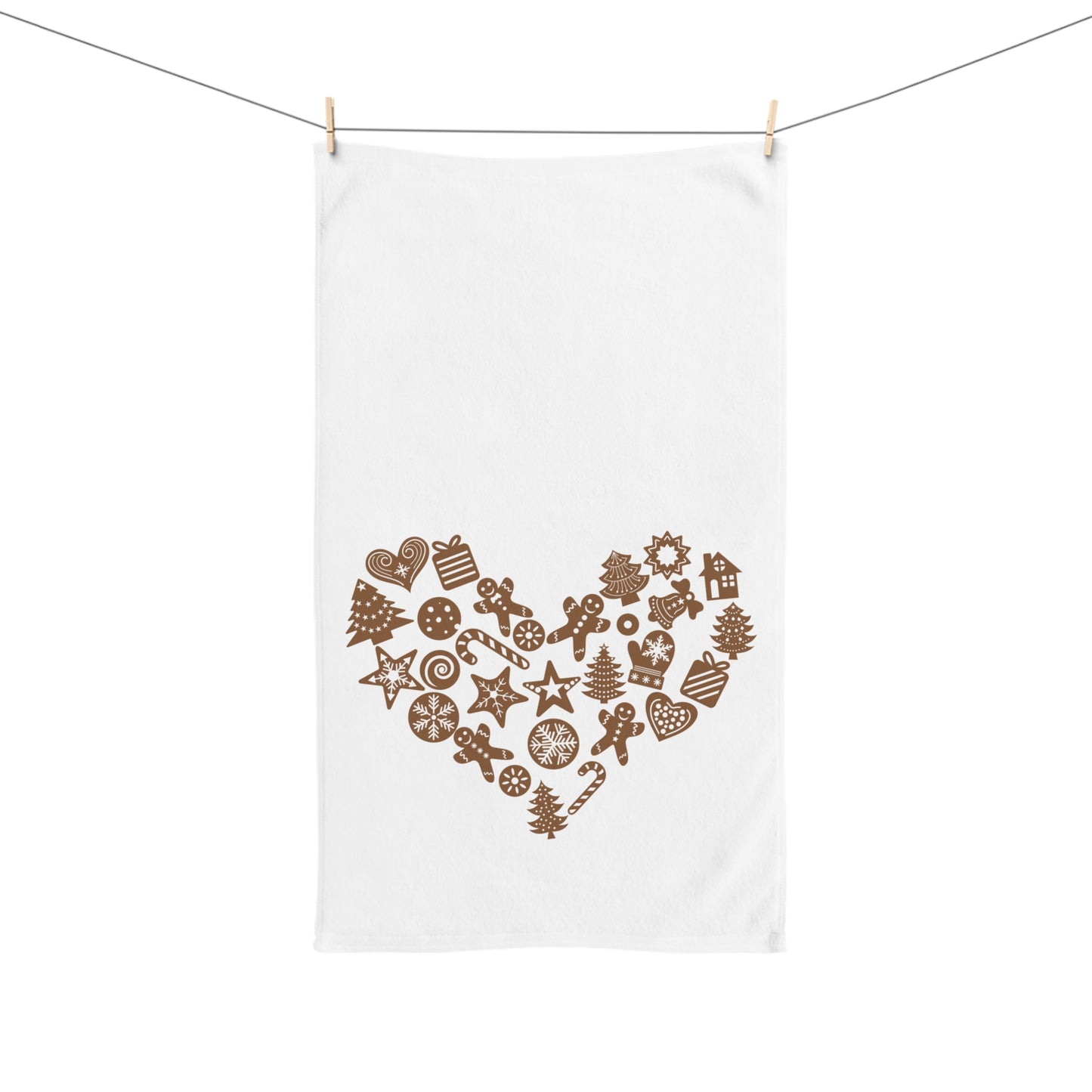 Gingerbread Christmas Hand Towel