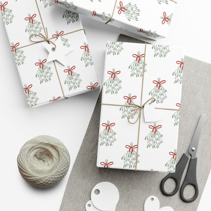 Christmas Mistletoe Wrapping Paper