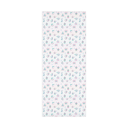 Colorful Mermaid Cupcakes and Sea Animals Wrapping Paper
