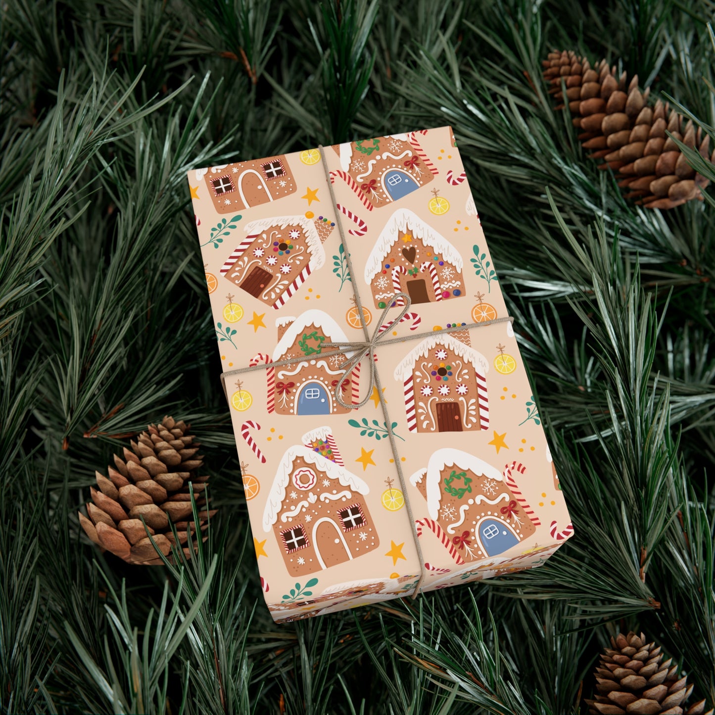 Gingerbread House Christmas Gift Wrap, Christmas Wrapping Paper, Christmas Baking Gift Wrap, Wrapping, Christmas Gifts