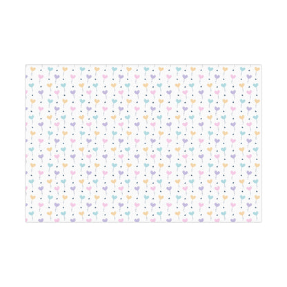 Heart Balloon Wrapping Paper
