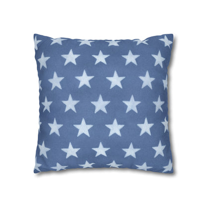 Faded Rustic Style Stars Patriotic Pillow Cover, Pairs Well W/ Our Rustic Red Striped Pillow Cover, Farmhouse Summer Decor